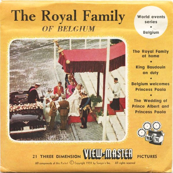 Royal Family of Belgium - View-Master 3 Reel Packet - vintage - 1976ABC-BS3 For Cheap