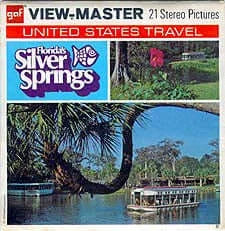 Silver Springs - Florida - View-Master 3 Reel Packet - 1970s views - vintage - (PKT-A962-G3B) For Sale