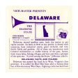 Delaware - State -  View-Master 3 Reel Packet - 1950s views - vintage - (PKT-DE-S3) Hot on Sale