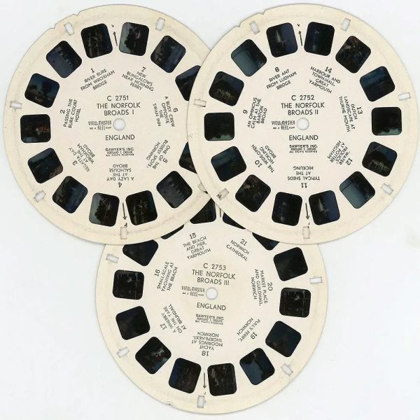 The Norfolk Broads - ViewMaster -  Vintage - 3 Reel Packet - 1970s view - (PKT-C275-BG3) Supply