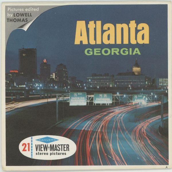 Atlanta ,Georgia - View-Master 3 Reel Packet - 1966 - vintage - (A916-S6A) Supply