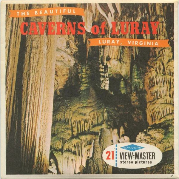 The Beautiful Caverns of Luray - View-Master 3 Reel Packet - 1960s - vintage - (A829-S6A) Supply