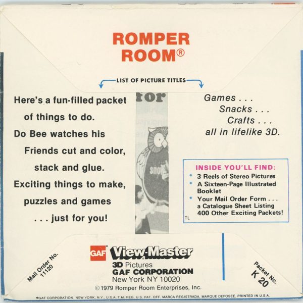 Romper Room - View-Master - 3 Reel Packet - 1970s - Vintage - (PKT-K20-G6nk) Online Sale