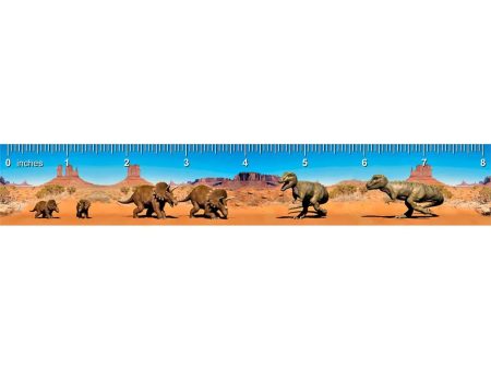 Triceratops and Tyrannosaurus Rex - 3D Lenticular Bookmark Ruler - NEW Online Hot Sale