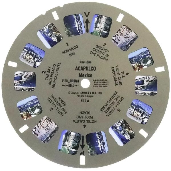 Acapulco Mexico - View-Master 3 Reel Packet - 1950s views - vintage - (B003-S4) Online Sale