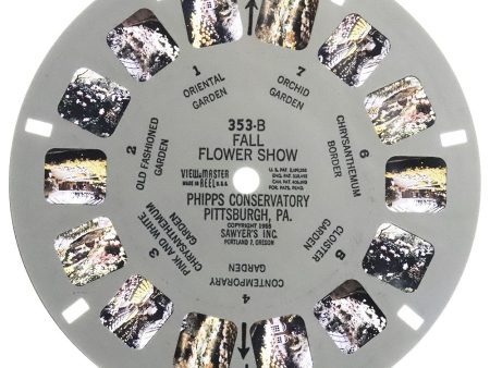 Fall Flower Show Phipps Conservatory - View-Master Printed Reel - 1955 - vintage - #353-B Online now