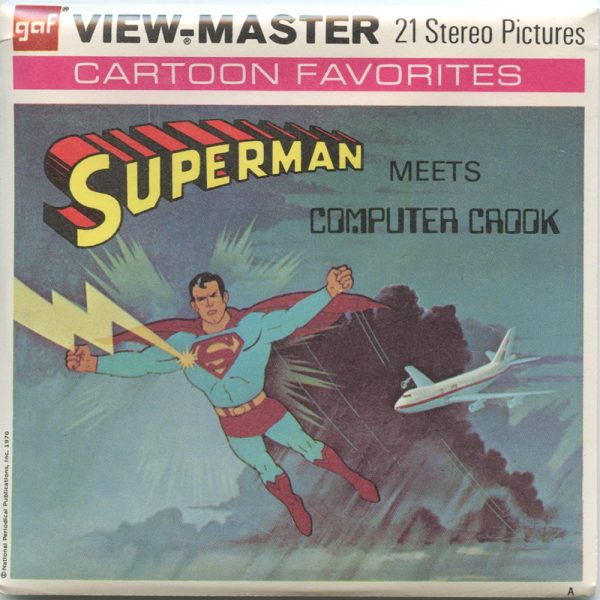 Superman - View-Master 3 Reel Packet - 1970s - vintage - (B584-G3Am) For Sale