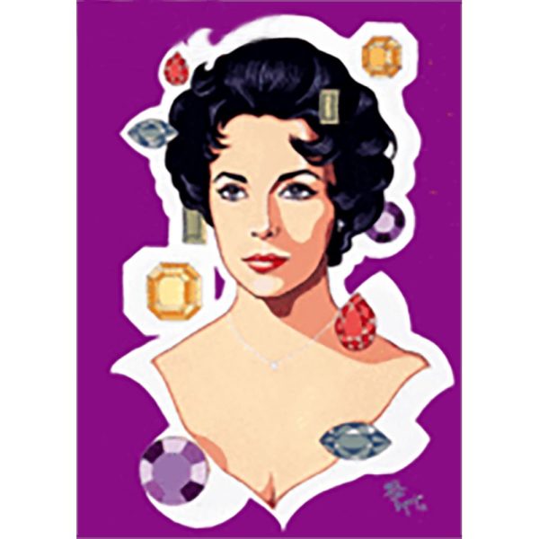 Juan Carlos Espejo - Elizabeth Taylor  - 3D Lenticular Postcard Greeting Card Online now