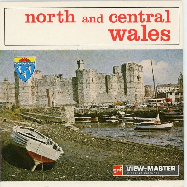 North and Central Wales - View-Master 3 Reel Packet - 1970s views - vintage - (PKT-C338-BG3) For Discount