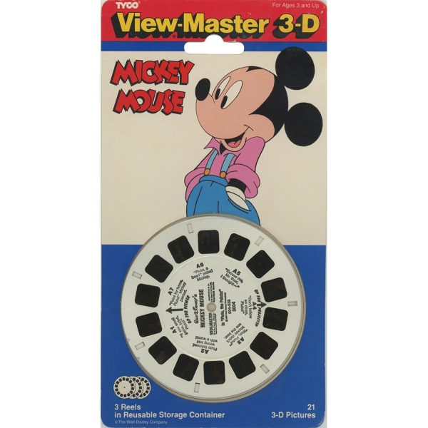 Mickey Mouse - View-Master 3 Reel Set on Card - NEW - (VBP-3004a) Online Hot Sale