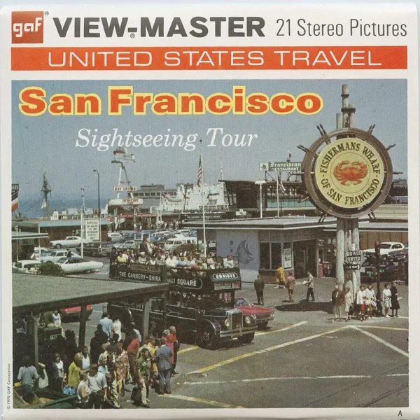 San Francisco - View-Master 3 Reel Packet - 1970s views - vintage - (A167-G3A) For Discount