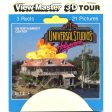 Universal Studios Hollywood - View-Master 3 Reel Set on Card - 1991 - vintage - 5380 Supply