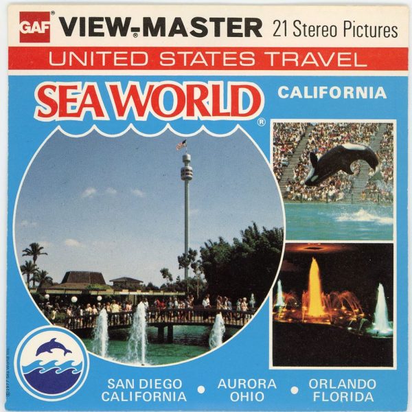 Sea World California - View-Master 3 Reel Packet - 1970 s vintage - (ECO-H16-G5) For Sale