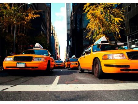 Yellow Cabs - New York City - 3D Lenticular Postcard Greeting Card - NEW Discount