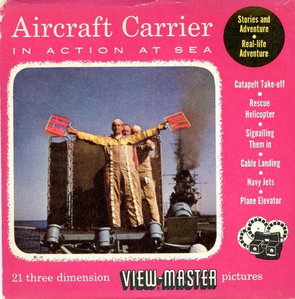 Aircraft Carrier - View-Master 3 Reel Packet - 1950s Views - Vintage - (PKT-AIRCR-S3) Fashion