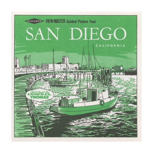 San Diego - View-Master 3 Reel Packet - 1960s views - vintage - (A198-S6A) Online Hot Sale