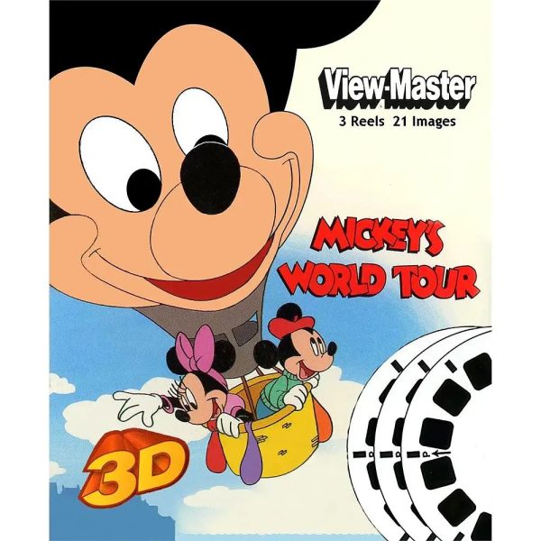 Mickey Mouse s World Tour - View-Master 3 Reel Set - NEW For Sale