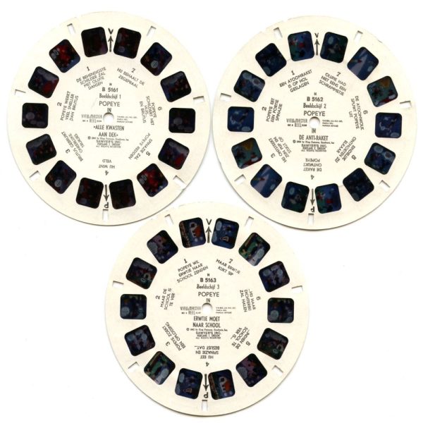 Popeye - View-Master 3 Reel Packet - 1960s - vintage - (zur Kleinsmiede) - (B516N-BG3) For Discount