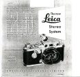 Leica Stereo System Instruction Manual - Facsimile Discount