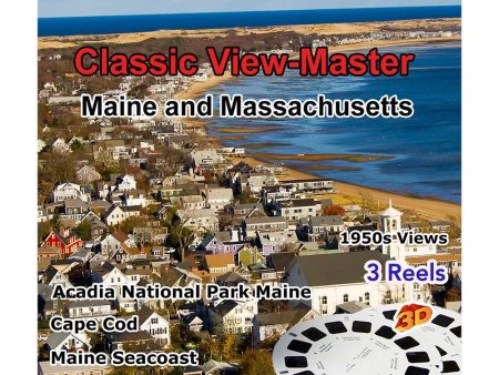 Massachusetts & Maine - Vintage Classic View-Master - 1950s views Supply