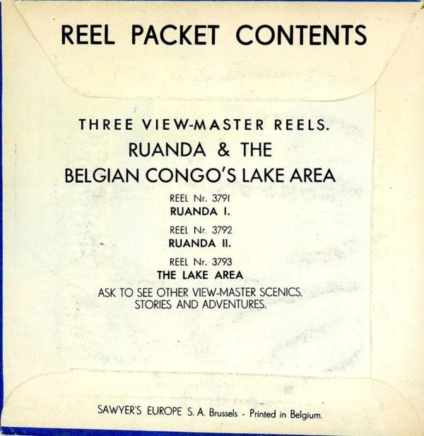 Ruanda & The Belgian Congo s Lake Area - View-Master 3 Reel Packet - 1950s Views - Vintage - (PKT-RUAN-S3) Online now