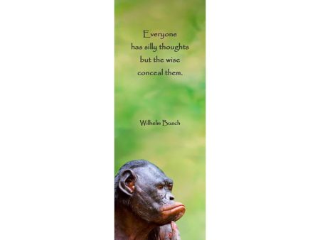 CHIMP THINKING - 3D Lenticular Bookmark - NEW Online