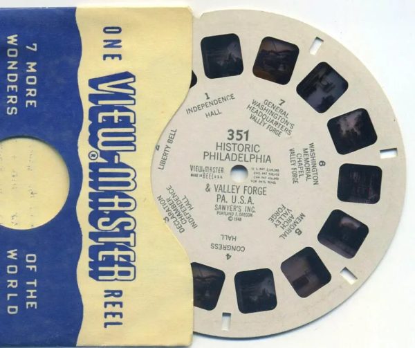 Historic Philadelphia Valle Forge Pa, U.S.A - View-Master Printed Reel - vintage - (REL-351) Fashion