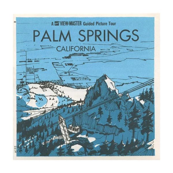 Palm Springs - View-Master 3 Reel Packet - 1960s views - vintage - (A195-G2B) For Sale