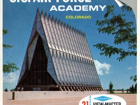 U.S. Air Force Academy - Colorado View-Master 3 Reel Packet - 1960s views - vintage - (ECO-A326-S6A) on Sale