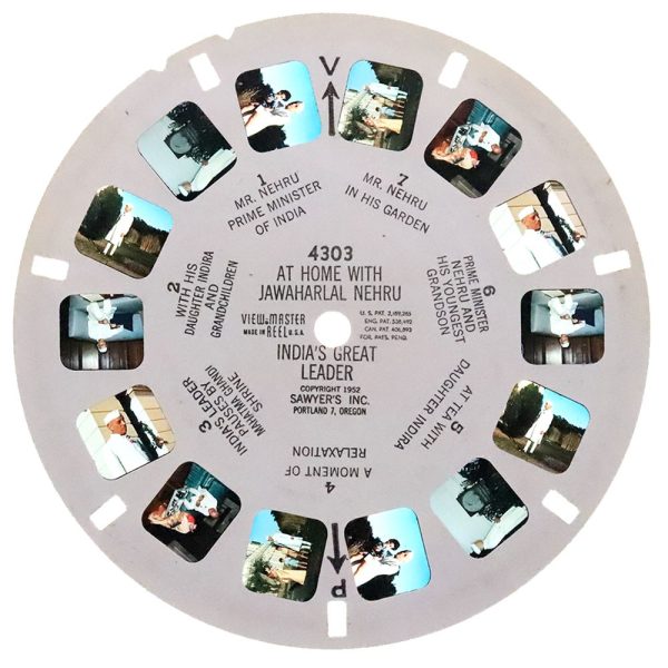 At Home with Jawaharlal Nehru - View-Master Single Reel - vintage - 4303 Discount