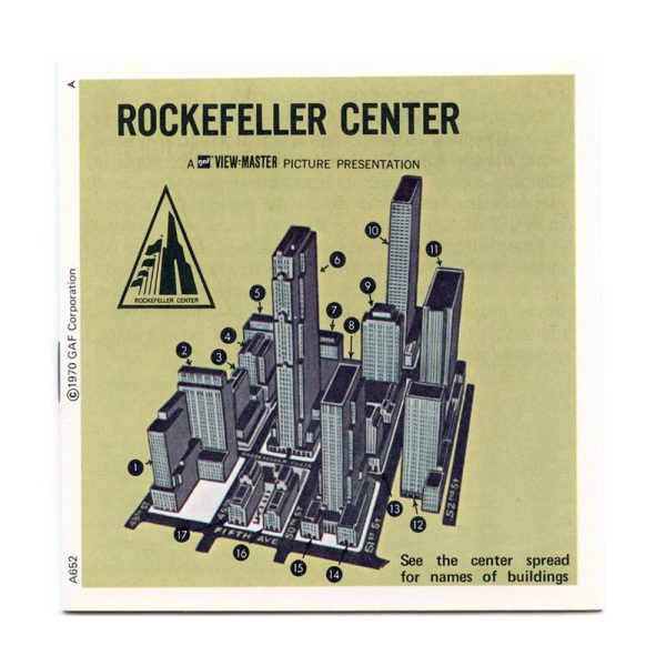 Rockefeller Center - View-Master 3 Reel Packet - vintage - A652-G3B Online now