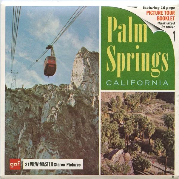 Palm Springs - View-Master 3 Reel Packet - 1960s views - vintage - (A195-G2B) For Sale