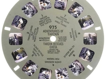 Adventures of Tarzan - View-Master Printed Reel - 1950 - vintage - #975 For Cheap