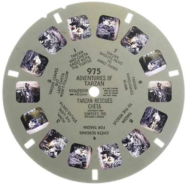 Adventures of Tarzan - View-Master Printed Reel - 1950 - vintage - #975 For Cheap