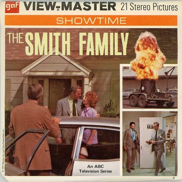 Smith Family  -  View-Master 3 Reel Packet - 1970s - vintage - (PKT-B490-G3A) Hot on Sale