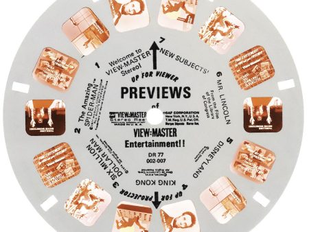 DR-77 - Previews of View-Master Entertainment - View-Master Single Reel - vintage - (DR-77) For Cheap