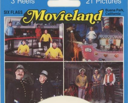 Six  Flags Movieland - View-Master 3 Reel Set on Card - vintage - (5343) Fashion