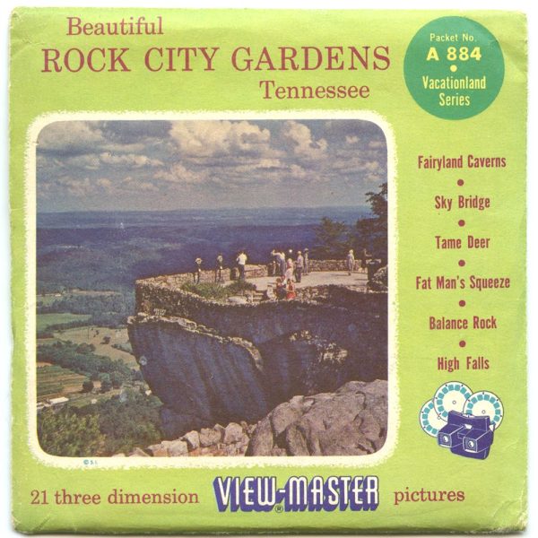 Rock City Gardens - View-Master 3 Reel Packet - vintage - A884-S4 Supply