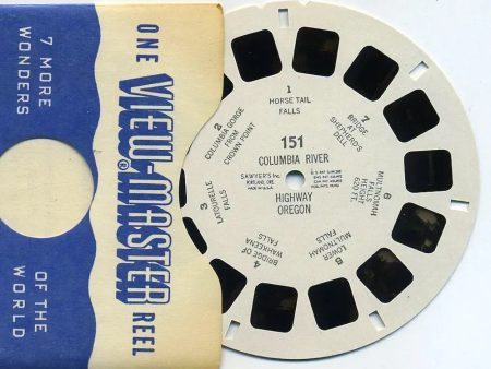 Columbia River  Highway Oregon - View-Master Printed Reel - vintage - (REL-151) Fashion