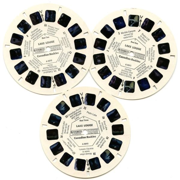 Lake Louise - View-Master 3 Reel Packet - 1960s views - vintage - (ECO-A007-G1A) Sale