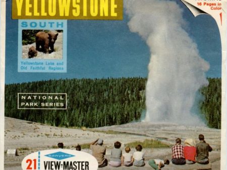 Yellowstone National Park - South- View-Master 3 Reel Packet - 1960s views - vintage - (PKT-A306-S6A) on Sale