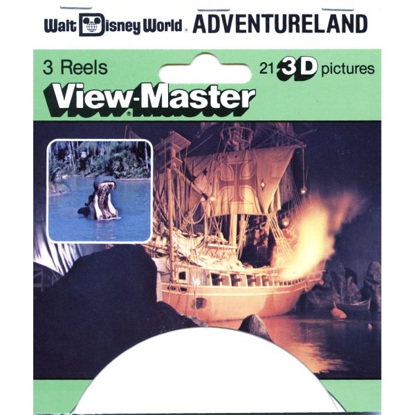 Adventureland - View-Master Walt Disney World - 3 Reel Set on Card - vintage - 3019 Supply