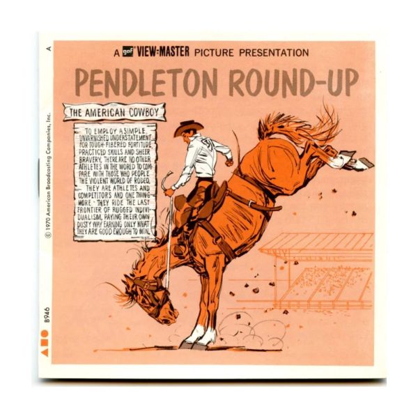 Pendleton Round - up Wild West Rodeo - View-Master-  Vintage - 3 Reel Packet - 1970s views (ECO-B943-G1A) For Discount