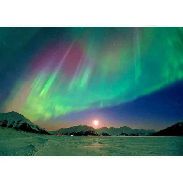 AURORA BOREALIS #2  - 3D Action Lenticular Postcard Greeting Card - NEW Fashion