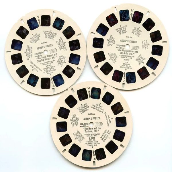 Aesop s Fables - View-Master - Vintage - 3 Reel Packet - 1960s views ( ECO-B309-S5 ) Online