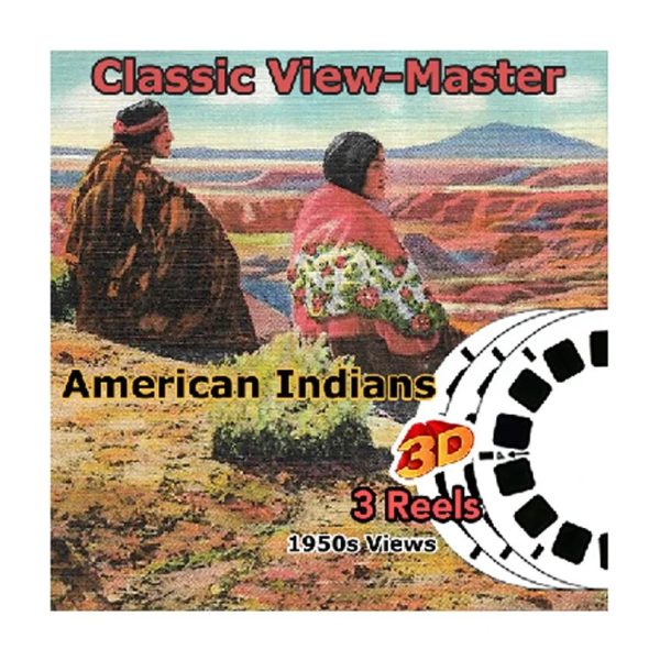 ViewMaster American Indians - Vintage Classic -3 Reel Packet - 1950s views Fashion