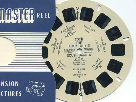 Black Hills of South Dakota U.S.A. - View-Master Printed Reel - vintage - (REL-203b) Hot on Sale