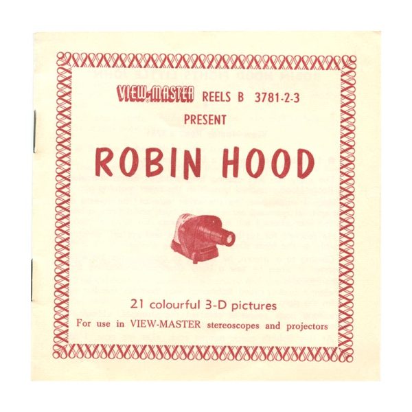 Robin Hood - View-Master 3 Reel Packet - 1956 - vintage - B378-BS5 Online Sale