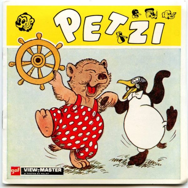 Petzi - View-Master 3 Reel Packet - vintage - (PKT- B458F-BG3) Supply