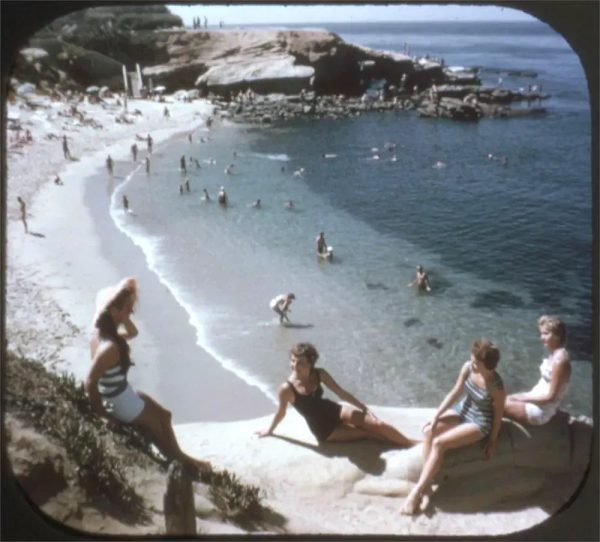 Pacific Coast - California - View-Master 3 Reel Packet - 1950s views - vintage - (A185-S4) Online Hot Sale